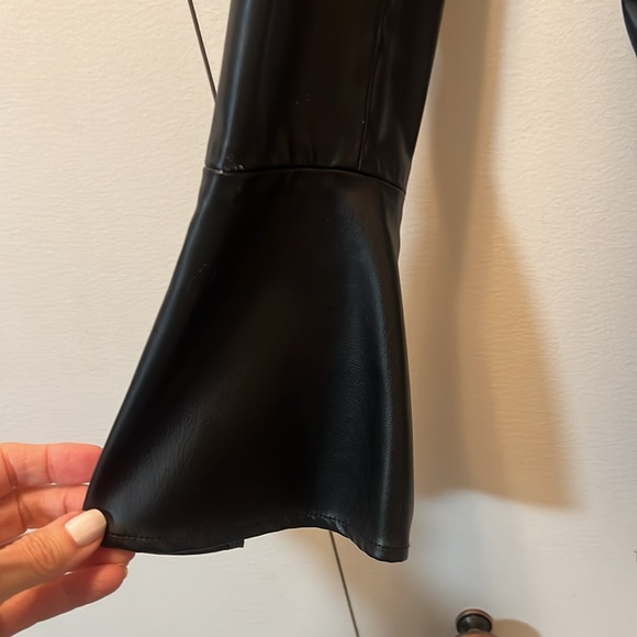 Zara Vegan Leather Jacket/ Shirt - Picture 3 of 6